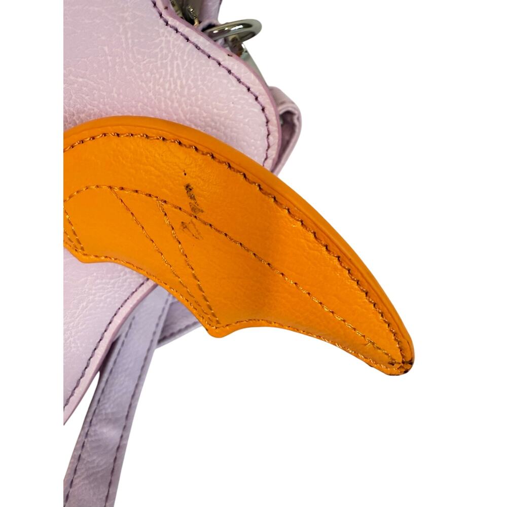 Disney Parks Loungefly Figment Purple Dragon Crossbody Bag 9x9 Epcot Preowned - Picture 5 of 8